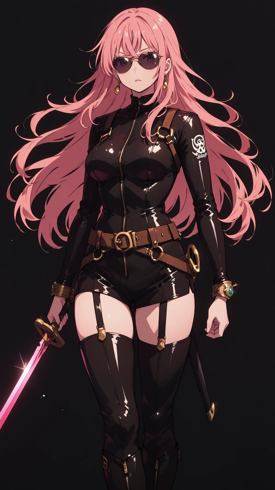 1 girl, (medium breasts))), (((wearing a short bikini))), (long pink hair), (((blue eyes))), Thin arms, (on the beach at night with a starry sky and a full blood moon), (slim waist), (((muscular legs))), muscular belly, wearing a red high heel shoe, (((showing her big ass to me))), (full body photo) , (twintails), long eyes, glowing eyes, eye reflection, bad mood, anime, anime style, ray tracing, Glow, drop shadow, Panorama, Sony FE, 8k, UDisk, artwork, accurate, anatomically correct, super detail, best quality, Ultra high resolution, Hard disk, 16k