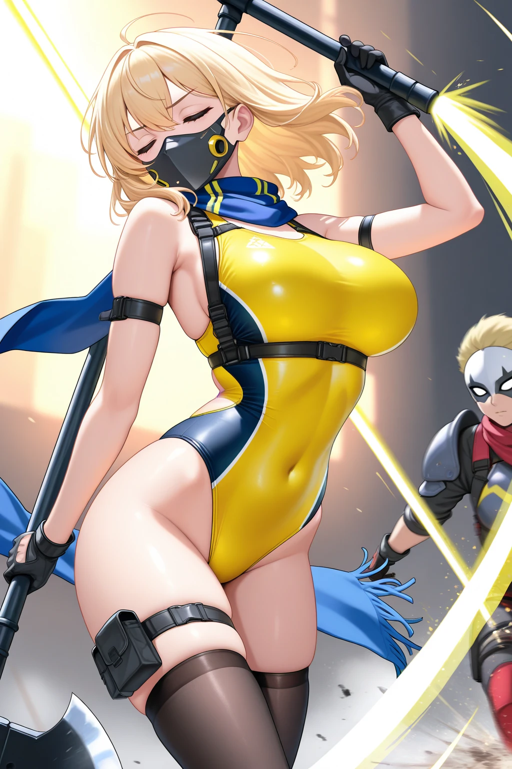((best quality)), ((masterpiece)), (detailed), perfect face, ((best quality)), ((masterpiece)), (detailed), Big tits girl, dragonball style, energie aura around a girl, goku, dragon ball, orange clothes, ((stocking)), ((wearing orange mask)), ((volt energie around the girl)), ((sexy)), more fire, ((more dragon balls)) ,(lightning), (((big boobies on focus))), (posing with her ) dragon balls, (((android 18 character))), white hair, very sexy, erotic, (her clothes are very torn), (((she is looking at a dragon ball))), stocking, garter belts, (((wearing orange brassiere))), hot lingerie