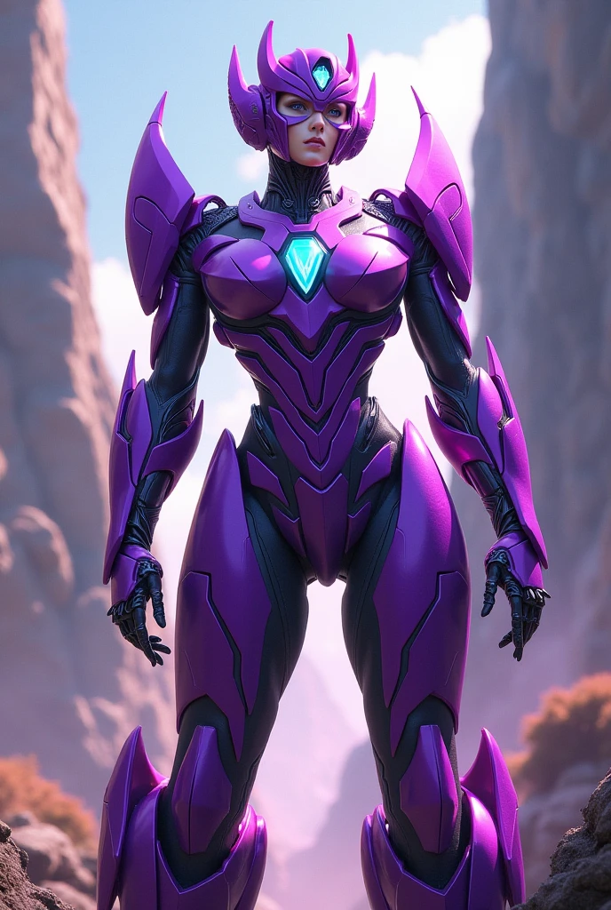 sexy, realistic, carismatic, very detail, there is a girl on galaxy, wearing sexy armor of aries, helmet with downward spiral horns, hight technology, she is beutiful girl, super hero theme, short clothes, purple hair, 25 years old, full head, full body, full legs, full arms (extremely detailed CG unity 8k wallpaper), hight detailed, photorealistic, sharp focus, cinematic.