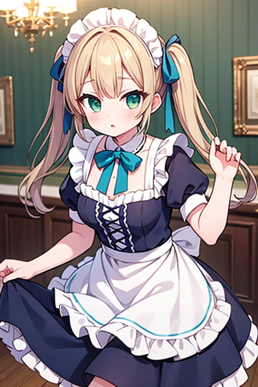 masterpiece,Highest quality,1 Girl,alone,blush with embarrassment,Pokemon-like art style,(Bold:1.6),(flat:1.5), Atago, (Fleet Collection),(Portraiture:1.2),blonde_hair,length_hair,big_chest,Have,beret,green_eye,green_eye,black_gloves,black INNER SKIRT,uniform,pantyhose, slit_blue long skirt,race_Black Skirt
