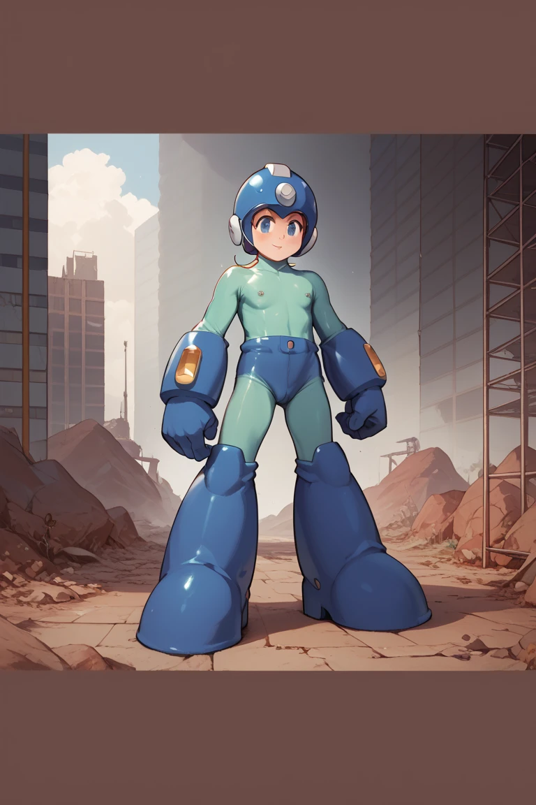 Imagem detalhada de desenho animado de um jovem em um armadura azul e dourado, boy with mecha cybernetic armor, garoto de armadura, nanoboy, hero 2d fanart artsation, cyber fighting armor, megaman, epic comic book style, ciborgue, garoto de anime do futuro, linda garoto ciborgue, cyber suit, terno mecha, android hero