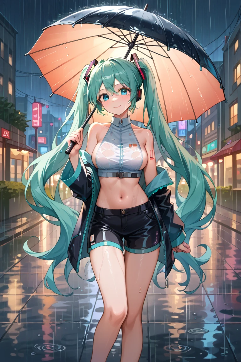 hacker girl,(((1 girl))),((girl with extremely cute and beautiful silver hair)),
(breasts big:1.4),saggy breasts,(((silver hair:1.35,slickedback hair,long hair:1.4,colored inner hair,ear breathing))),(((blue colored eyes))),intricate eyes,beautiful detailed eyes,symmetrical eyes,((fatter)),((((pale skin,shining skin:1.5,shining skin: 1.5,shining skin,very shining skin,shinny body,plastic glitter skin,exaggerated shining skin,shining skin like ebony,brightened skin,wet legs))),(spider lower abdomen,narrow waisted,wide hip,athletic body,inflated legs,delicate and detailed fingers,body detailed,human hands,(face detailed)),
cute,slutty,seducer,Erotic,(nsfw),
zetai ryouiki,revealing clothing,show the skin,((hacker outfit,visible thong straps)),(wearing a hacker outfit:1.3,hacker clothes),((wetclothes,complex outfit,complex clothing)),
(dynamic pose:1.0),focus only,((evil smile,evil gaze)),(centred,scale to fit dimensions,rule of thirds),
cyberpunk city by the sea at night, with bright neon signs and dark clouds and storm puddles, scenario:1.25,
high resolution, sharp focus, (ultra detaild, extremely detaild), (photorealistic art:1.37),(extremely detaild CG unity 8k wallpaper),((tema de fundo synthwave)),(((swirly vibrant colors))),(intricate background),(work of art),(best qualityer),