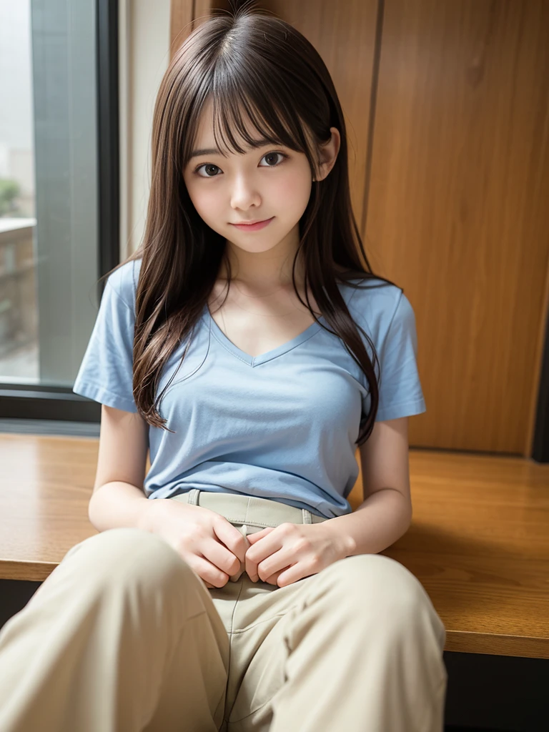 High resolution、High level image quality、In 8K、real live action、raw picturegraphy、highest quality、masterpiece、超High resolution、raw picture、Len、beautiful feces、table top、((Obscene content))、For adults、charm of 、absurd、((((Japanese elementary school student))))、japanese girl、((8-year-old))、((With a round face))、((bloomers))、((cute little face))、(((((shy laugh)))))、white skin、((Chubby body type))、Physical examination of adolescents、、knees、 thighs thighs thighs、anatomically correct、solo、whole body、very nice、(((Len's Clothing)))、 ((Pussy))、(Mansuji)、((bruma))、(Photoreal:1.37)、photon mapping、realistic、radio city、Physically based rendering、picture、(((Japanese junior idol)))、sparkling eyes、glossy lips、too bright natural light、the shining sun、too bright sunlight、(((((8-year-old)))))、(((Pussy)))、((Petya pie))、((A room in a western-style hotel)、show off、open your legs、please open your legs、show off、show off、blur the background,lower bloomers