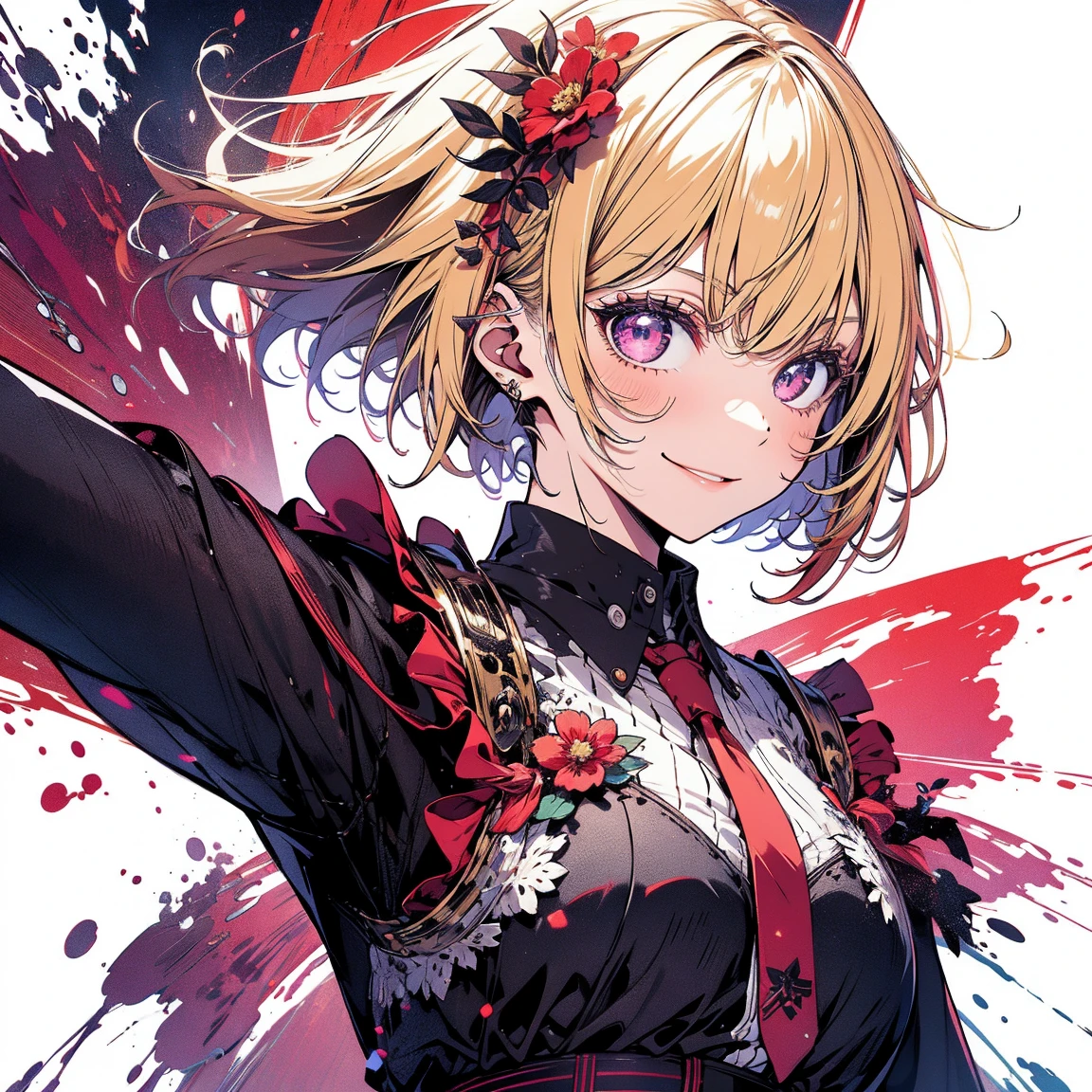 (extremely detailed CG unity 8k wallpaper),(masterpiece), (best quality), (ultra-detailed), (best illustration),(best shadow), (sharp eyeliner, eyeshadow, detailed eyes:1.1), ballroom background, crowd, formal gala
,BREAK
(sopmoddress:1.4),