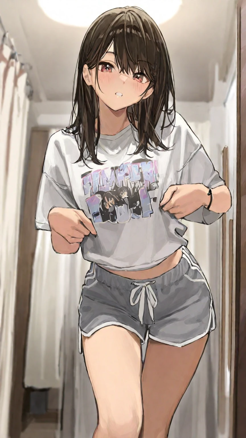 She is wearing a diaper