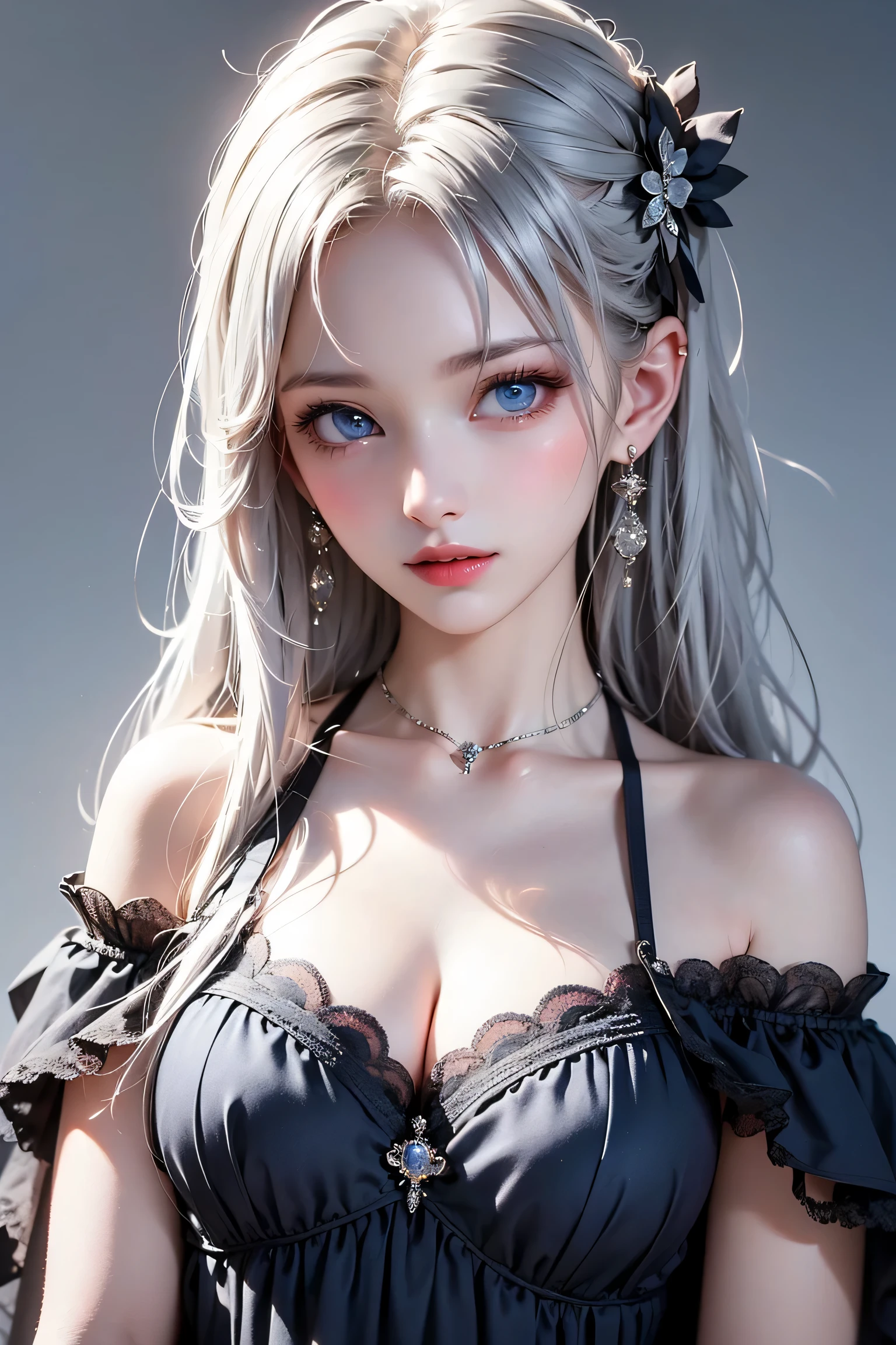 1woman, (Ultra realistic, high res), (highly detailed eyes, highly detailed hair, highly detailed face, highly detailed plump lips), (off shoulder with open breasts), breasts, upper body, caute smile, (best quality:1.4), Raw photo, (realistic, photo-realistic:1.37), professional photography, cinematic light, (fine face: 1.2),fashion model 20 years old, cute, [[[[pure eyes]]]], [[[[closeup]]]], [[[[chest]]]], [[[[neck]]]], [[[[shoulders]]]], perfect eyes, perfect iris, perfect lips, perfect teeth, perfect skin, soft front light, glow, HDR, (muted colors:1.2), Retrato da mulher、white skin、((cabelo Castanho ondas suaves)) Best Blanco Romantico、8k resolution、Frente Illuminada、アメリカの女の子のPortrait、solo、20-year-old、beautiful face、Upper body、medium side cut、Beautiful silver hair、beautiful little face woman, solo,　black theme,　look at the audience,one woman, It&#39;s real, Wolfsan-6500-V1.3, anime、animeスタイル、beautiful diamond eyes、20 year old american girl、braided hair、swimsuit、portrait beautiful detailed woman, very detailedな青い顔, Reality, beautiful narrow blue eyes, huge file size, Super detailed, High resolution, very detailed, highest quality, masterpiece, An illustration, very detailed, ticker, Unite, 8K painting wallpaper, fine, fine details, masterpiece, highest quality, Hvery detailed ticker uniform 8K wallpaper, face light movie lighting、cuteブラウス, dark background, oil, masterpiece, diffused soft film lighting, Portrait, highest quality (perfect face:1.4),stunning girl pictures,(8K and、photorealistic:1.25) 、(lip gloss、eyelashes、shiny face、shiny skin、highest quality、超High resolution、Depth of the bounds written、chromatic aberration、caustic road lighting、natural shading、sexy 1girl, Extremely cute, Amazing face and eyes, (Beautiful lovely smile), (extremely detailed beautiful face), bright and shiny lips, (cute bikini:1.3), (very elaborate lace bra:1.5), smooth skin, super beautiful, attractive, (Best Quality:1.4), (hyper quality), (Ultra-detailed), (hyper-realistic, Photorealsitic:1.37), Authentic skin texture, complex details, extremely detailed CG unified 8k wallpaper, RAW Photos, professional photograpy, Cinematic lighting, coast, sea, palm trees,masterpiece, best quality, high quality, High definition, High quality texture, High quality shadow, high detail, beautiful detailed, finely detailed, extremely detailed cg, detailed texture, a realistic representation of the face, realistic, colorful, delicate, Cinematic Light, sidelighting, Lens Flare, Ray tracing, sharp focus, (intrica