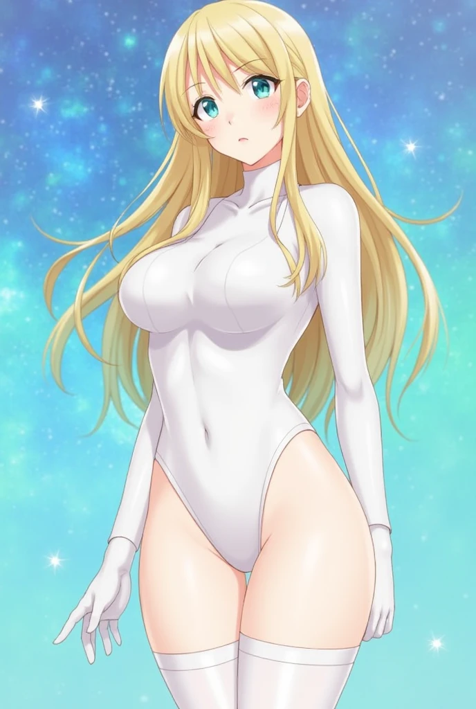 alone, One girl, masterpiece, Highest quality, Very detailed, Cinema Lighting, Exquisite detail, High resolution, Official Art, Fine and beautiful m, High resolutionのイラスト, 8K, Dark intense shadows, Exposure,tsukino usagi, Long twin tails, blonde, (White leotard:1.6), Full Body Shot, full moon