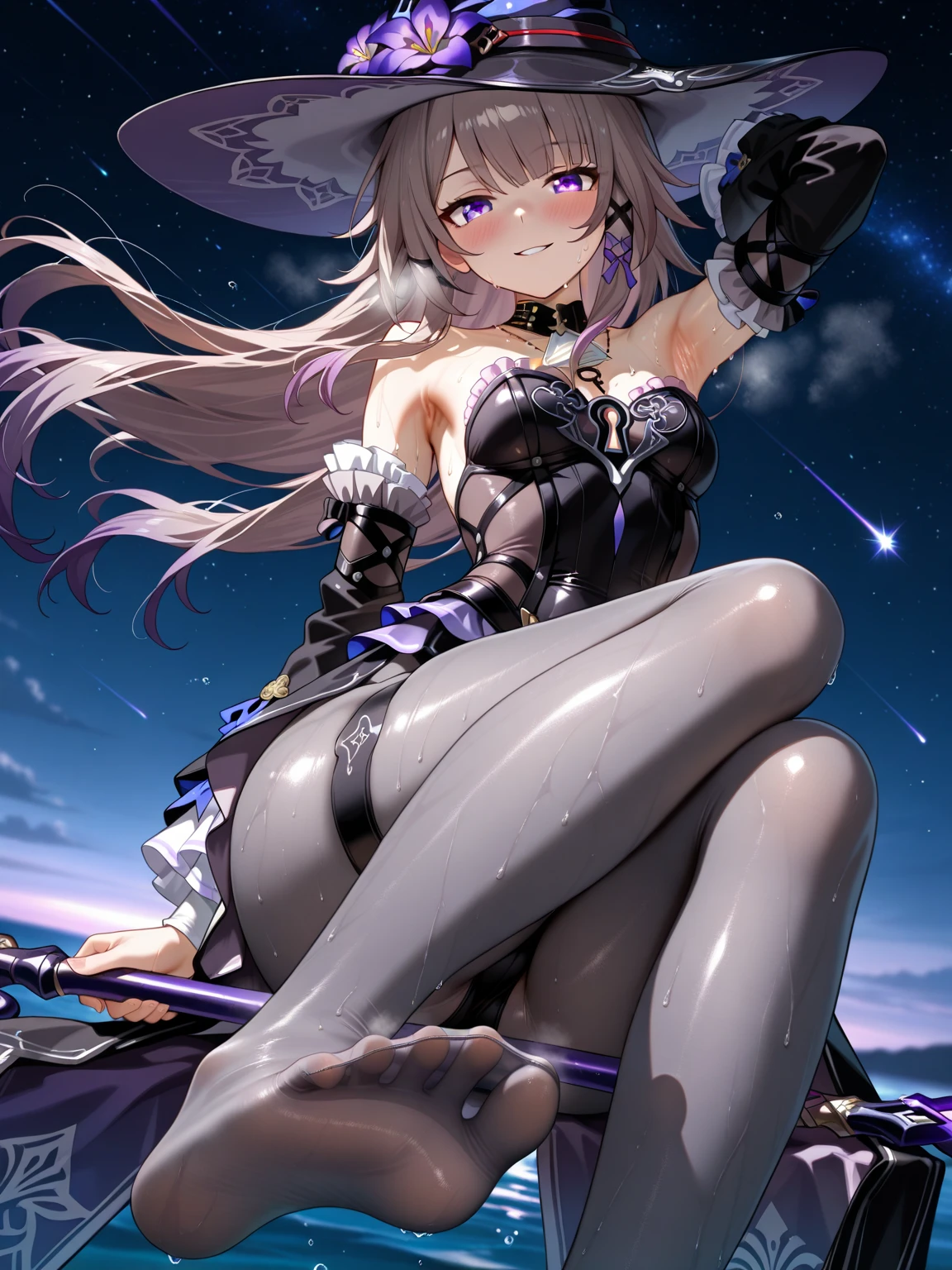 GRANBLUEfantasy,1young_teen_ girl,brown_hair,medium_bob_hair,platina_blond_hair,white_leotard,covered_crotch,thigh-highs,smile,standing,bluesky_landscape_background,slightly_spread_legs,happiness, short_gloves ,solo, r18, navel,relicbuster,short,boots,open_mouth,sitting,knees,blush,shy,bunny_ears