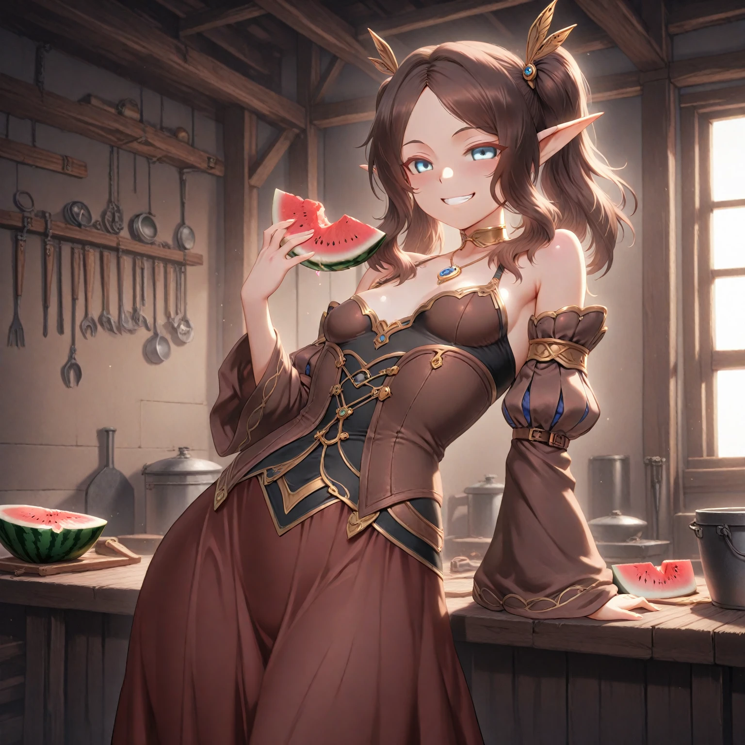 one-girl、Large breasts,、Lots of detail、Cute girl,largeeyes、The background is complex、The face is close to the audience,Big orange eyes、Red blush、Tears、Tongue stock、Mouth open、teary,Milky white liquid,Giant octopus catches the maiden、Long dress,The tentacles grab the arm,The tentacles are wrapped around the crotch、Tentacles grasp the buttocks、Tentacles grasp the legs,Under the water、20+tentaculata,There are many smaller eyes on the tentacles,Black Castle Background,Octopus tentacles,The tentacles are covered with eyes,Tentacles wrap maiden,Lots of details,monstergirl,Under water,wonderful dress,dark castle background,black lence stockings,Tentacles wrap around the body,The body is wrapped in many tentacles,a large amount of mucus,Large bust,face close to camera