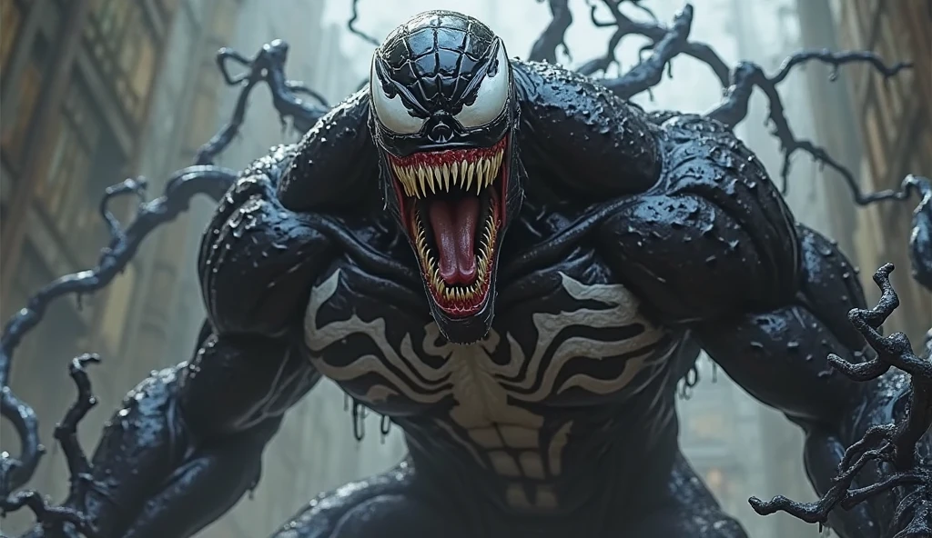 a still of venom in mad max, intricate, 8k, artstation, highly detailed, intense, sharp focus, art by cgsociety