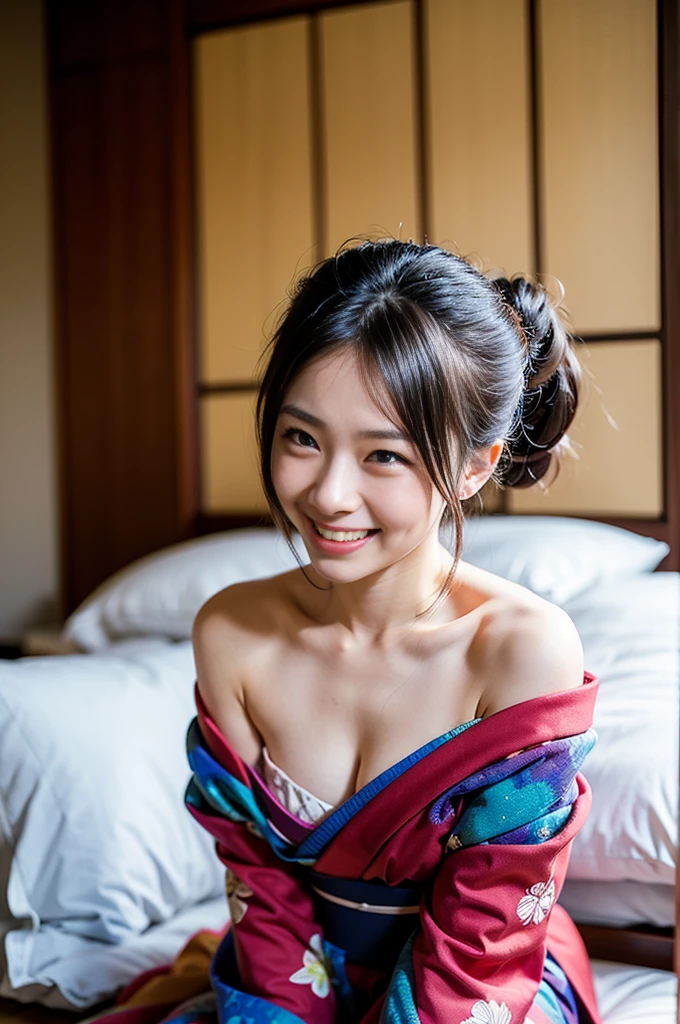 25-year-old Korean, Beautiful Face, smile, K-POPアイドルゴス, (Completely naked),(nsfw)、(Big nose:1.8)