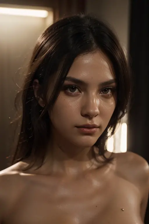 photograph close up portrait of Female Stripper, serious, stoic cinematic 4k epic detailed 4k epic detailed photograph shot on kodak detailed bokeh cinematic hbo dark moody