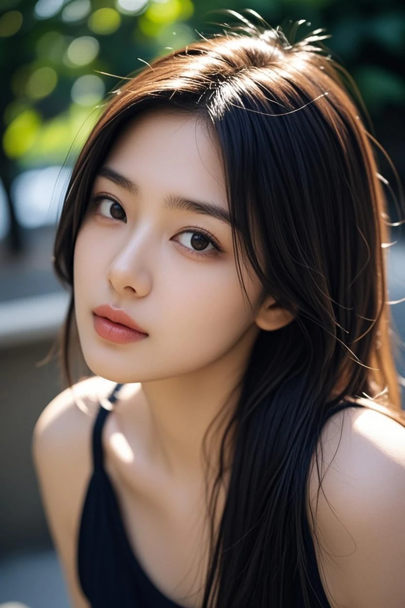 MDN, (Sharp focus:1.2), ภาพatสมจริง, Portrait, attractive young woman, curve, long hair, The insect's chest reveals cleavage., (Beautiful face:1.1), ดวงตาatมีรายละเอียด, luscious lips, (Eye makeup:1.2), Tiring (Flower dress:1.2) at (beach:1.2). (morning sun:1.2), depth of field, Bokeh, 4K, HDR. by (James C.. Christensen:1.2|Jeremy Lipking:1.1). (random background,In casinos,VIP casino room, Modern Casino Console, เครื่องสล็อตatทันสมัย )