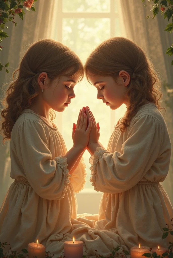 3 girls Russian children with 10 years old, WITH LONG STRAIGHT HAIR blonde, PORTRAIT STYLE, someone holding a cigarette in his hand with smoke coming out of it, forming a burning hand spell, burning hands, emanating magic from their palms, prayer hands, emerging hands, praying, coherent hands, solemn gesture, blessing hands, hand photography, magical art flowing from hands,  hands, head in hand, hands protecting face, dramatic, praying with tobacco