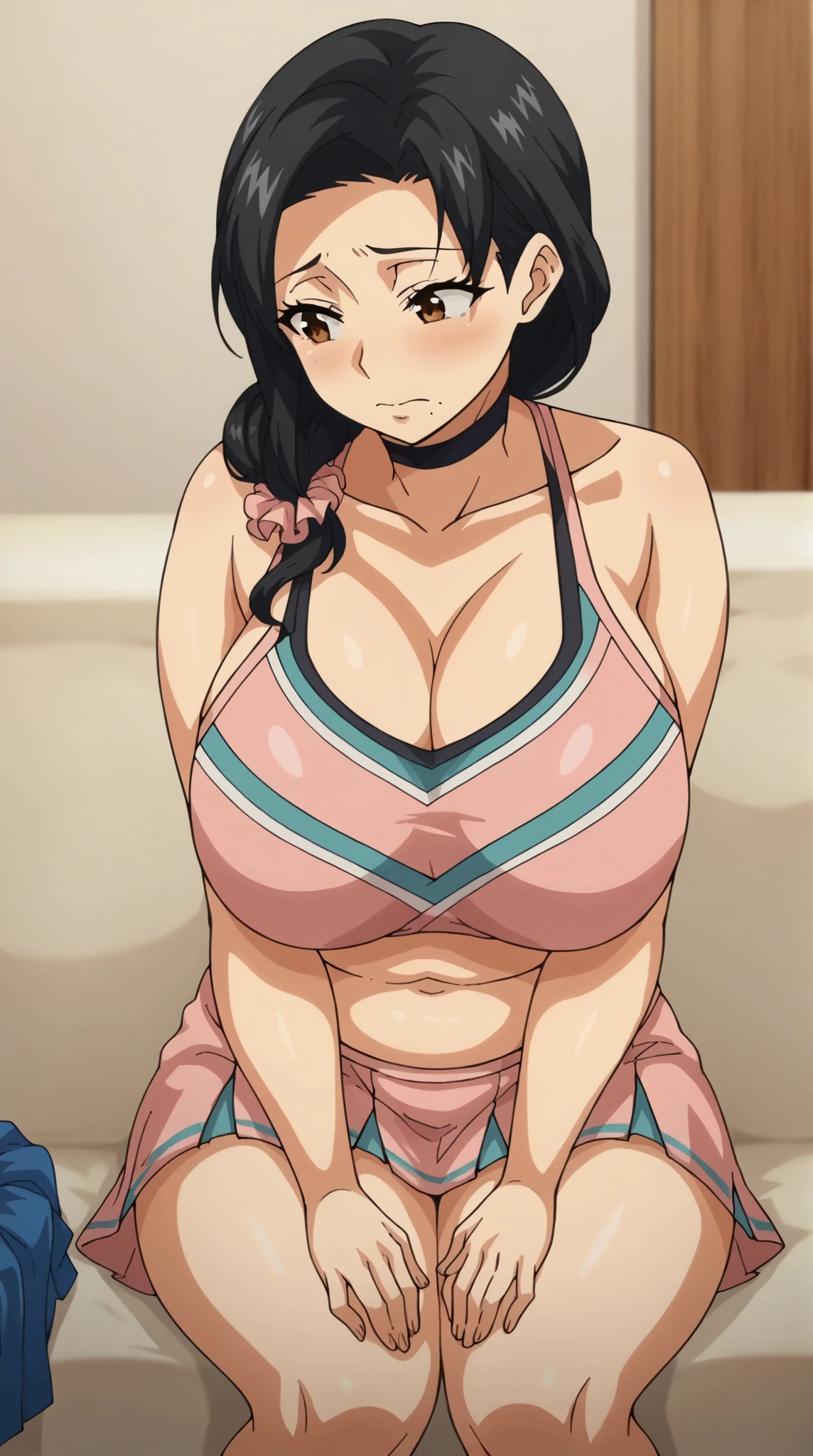 nicorob, slicked back hair, large breasts, mature, obese, massive belly, very huge belly