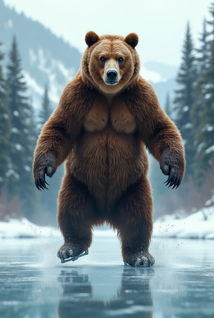 solo, 1boy, Huge Muscular Old Grizzly Bear wearing glasses , pectoral, huge pectoral, wide pectoral, brown fur, short white hair, short black competitive briefs, wristbands and  , bearded, Mustache, muscle beach background, masterpiece, high detailed, 8k, high resolution, at the muscle beach working out his chests on the cable crossover, machine carrying over 100lbs and 45kgs stacks of heavy weights, pulling the wires, pumping it up chest