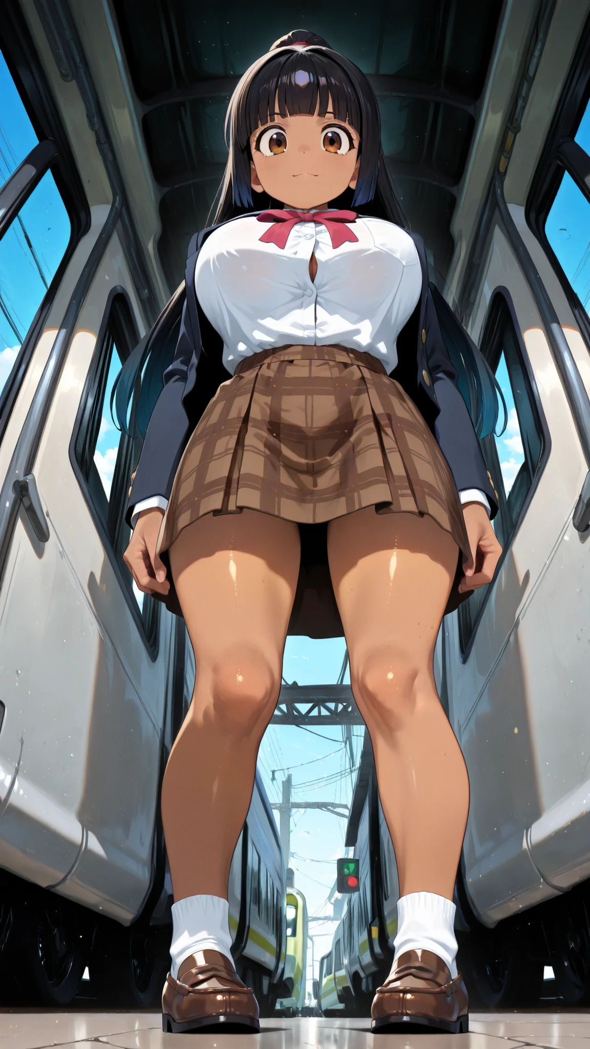 penis ,penis,Slender and sexy woman,Black thigh-high boots,Beige jean shorts,in the train,Molester,Multiple men,put your hands behind your back,rape,Sex,Creampie,A lot of semen,profile,ponytail,Cum on thighs,