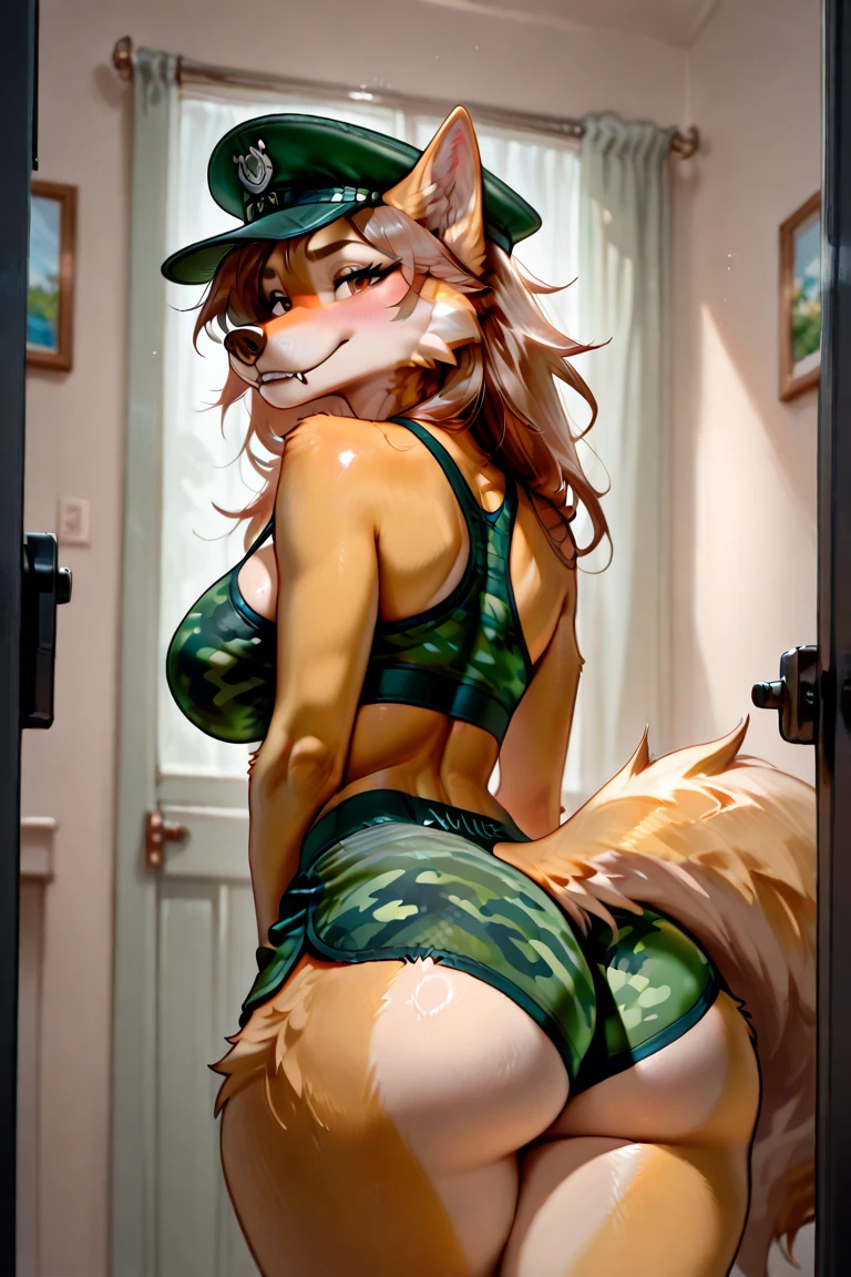 (best quality, 4k, highres), ultra-detailed, realistic:1.37, vivid colors, HDR, studio lighting, bokeh, (physically-based rendering:1.1), (professional:1.1),(physically-based rendering), (extreme detail description:1.1), portraits, sculpture, (Japanese-style:1.1) jacket, (nudist:1.1),(nine-tailed:1.1) foxgirl, (long golden blonde hair:1.1) in twin tails, fresh land bridge, (full kissable lips:1.1), full body, bright, magical, enchanting, elegant, ethereal, playful, mysterious, enchanting, nature, autumn colors, (green eyes:1.1), (cute expression:1.1), (graceful pose:1.1), (tail swaying:1.1), (peaceful scenery:1.1)