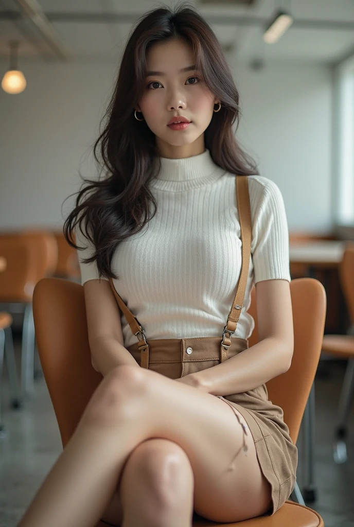 Girl Sitting in the Cafe