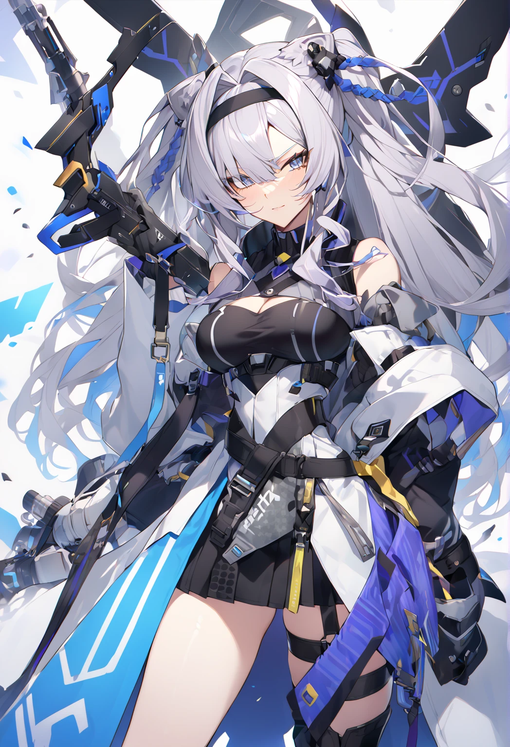 Cute clothes like those of a futuristic medieval knight