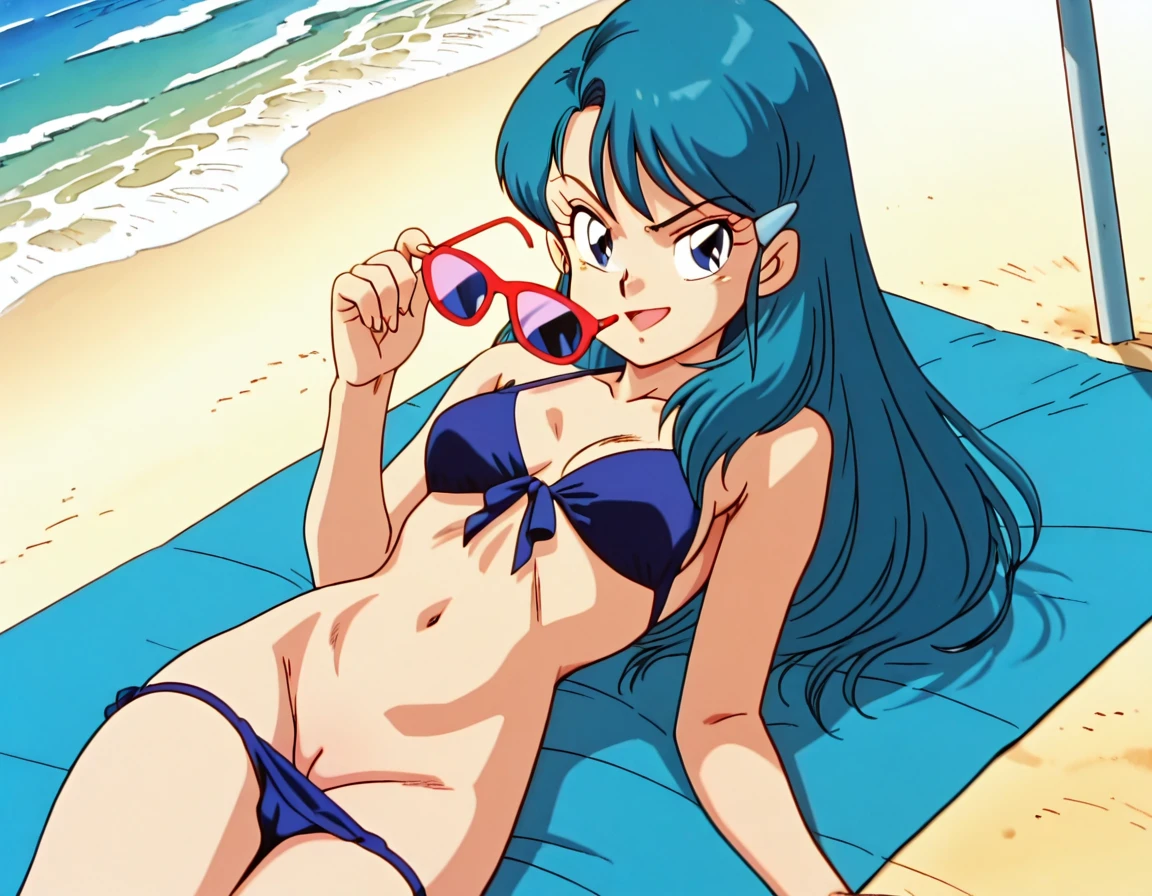 (Best Quality, Masterpiece),sexy, erotic, 1girl, 18 years old, Contempt, pride, short light blue hair, ((blue eyes)), (((panties))), modern bedroom, grin, ((close up)), ((thick thighs)), looking at viewer, sitting, ((big boobs)), ((bra)), lingerie