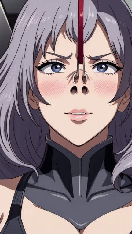 (High quality, Ultra detailed, best quality, insanely detailed, beautiful, masterpiece:1.5),(Mamako Oosuki(Suite Pretty Cure♪) ),((Super super super huge breasts)),((Super super super big cleavage)),((Super super super super saggy breasts)),Bimbo face:1.5,Heavy makeup:1.5,Brown skin:1.5,Heavy makeup:1.5.Mature Woman:1.5,Middle-aged women:1.5,Pink twin-tailed hair:1.5),(Nose hook:1.2),(close up face),Accurate nostrils,(Nose Hook:1.5),(Facial Realism)超Swollen lips, Super thick lips, Kissing Face,, Glowing Skin,masterpiece, highest quality, naughty smile,(vapor:1.2), (Happy:1.4),(Ahegao:1.6),(Roll your eyes,1.6),(blowing foam through the mouth:1.2),(Attractive mature woman,Super strong super huge huge vulgar face:1.2),(Ahegao:1.8),(Roll your eyes:1.6),(Huge very angry face:1.6),(put on a mean look:1.8),(put on a mean look:1.8),masterpiece, highest quality,Super evil smile, blush, I breathe,Glowing Skin,highest quality, 8K, 32k, masterpiece, Detailed face, Lips Detail, Fine grain, double eyelid,Pink thick lips,Swollen lips,(Widening pig nostrils),(Super super super enlarged nostrils:1.5),Iris,View from above,(Cyborg Mecha Monster Suit:1.5),(face focus,close up face),(Exact nose count,Accurate nostrils,I can see the back of his nostrils),(Look up,Fisheye,Looking from above,Looking down on someone,Saucy),Realistic depiction of the entire face,(Ugly face:1.5,Stinky face:1.5)