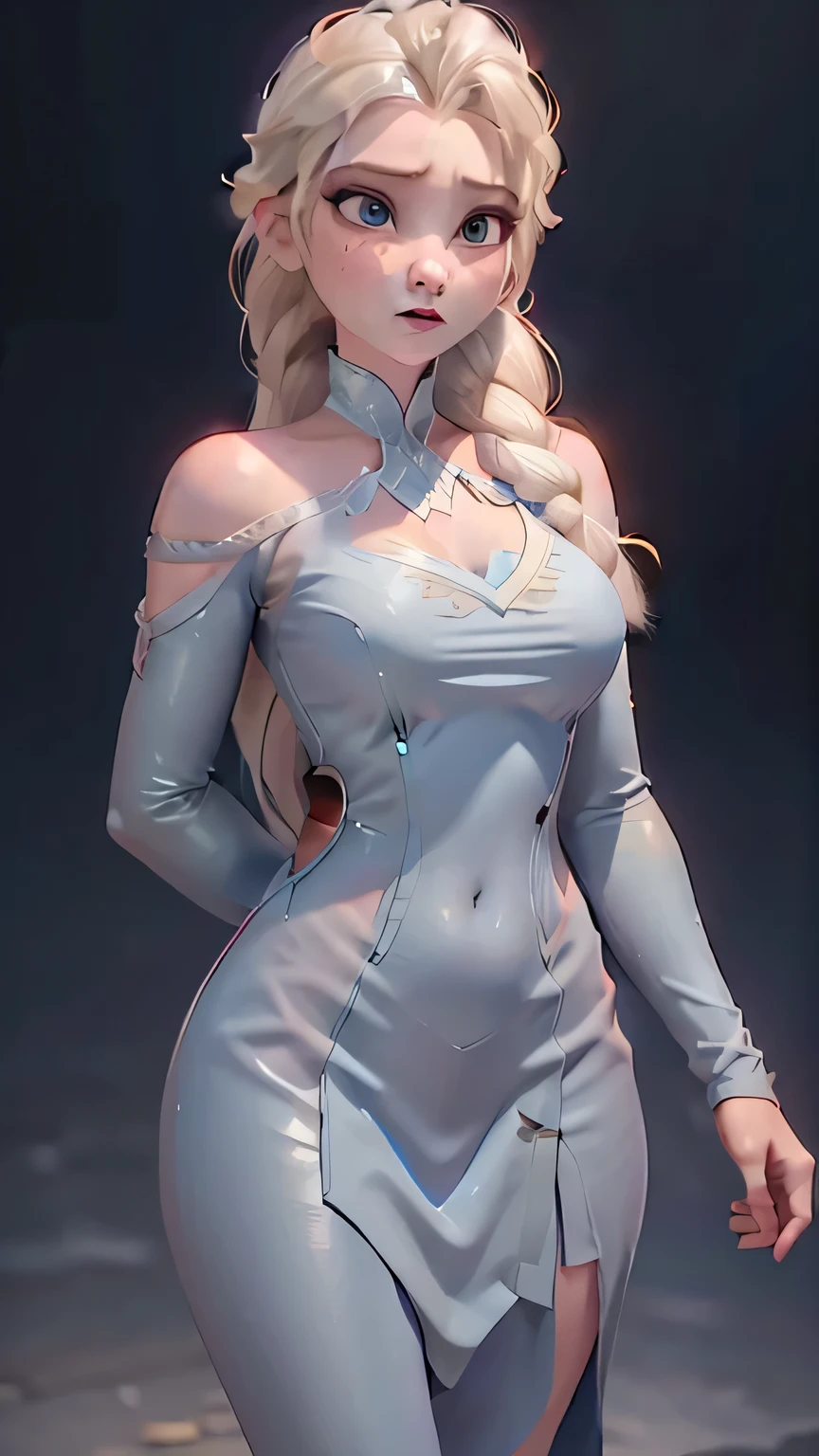 (elsa frozen-rose quartz SU mezclando modelos .) (ultra FUSION) Highly detailed CG unity 8k wallpaper, style shot, complex, high detail, dramatic, highest quality movie still image, very detailed, masterpiece, best quality, character design, Elsa, Elsa from Frozen,Pink Diamond fusion (( Dark style)), realistic ultra-detailed rendering style, natural light, sharp character design, (hard focus, 8k), (((natural skin texture))), 8k textures, soft cinematic lighting, adobe lightroom, dark room, hdr, Sophisticated, Elegant, Rich Detail, Sharp Focuilm Look) )), Soothing Tones, Detail Frenzy, Intricate Detail, Super Detail, Low Contrast, Soft Film Lighting, Dull Colors, Exposure Blending, HDR, Fade, 35mm, f/1.4, ISO64, f16, 25 sec.