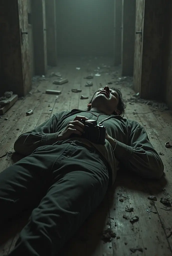 a man lying on the floor of his room, hakikomori room design, underground, lots of items, dirty, dark light, super detailing, cinematic light, Wong kar-vai style