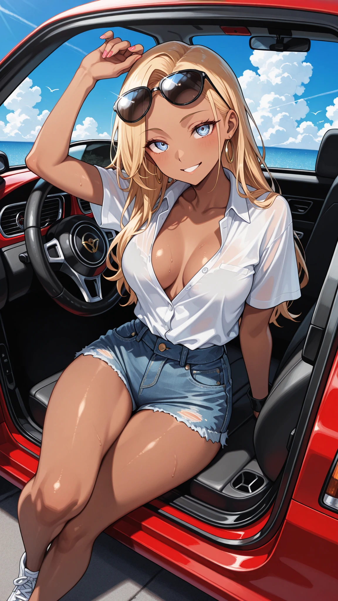 hot, at car wash, at car wash, car, at gas station, car wash, car,, gas station, car wash, girl washing car, car wash, tan lines, white swimsuit , white shirt, see through, white shirt white bikini underneath, white shirt , see through shirt, car wash. , carwash, washing car, soap, a lot of soap, covered in soap, cleaning car, sexy girl covered in soap,Best quality, massive breasts, massive ass, very curvy, dark brown skin, long blond hair, yellow eyes, slutty, gyaru, full lips, seductive, smiling , blond hair, gyaru, darkskin, blonde, white bikini, white bikini, yoga gym, darkskin, tan, white bikini, bikini , ,wet, covered in soap, soap , soapy, white shirt, white see through shirt, car, car wash, soap, washing car, curvy girl. tan lines,