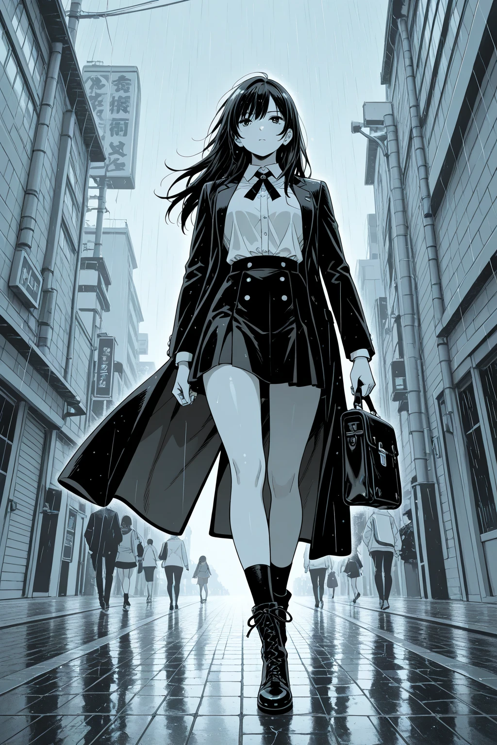 absurd, highres, ultra detailed, (1girl:1.3),
BREAK
, Create a minimalist design, with clean lines, simple shapes, and a focus on composition and balance.
BREAK
, Capture an agent of chaos, with the power to disrupt order, spread confusion, and thrive in unpredictable situations.
BREAK
, Capture an image in low light, with minimal lighting and a focus on the subtle details and atmosphere of the scene.
BREAK
, Captures an urban cityscape, with imposing buildings, bustling streets and a dynamic atmosphere.
BREAK
, Creates a scene of children playing, capturing their innocence, energy, and sense of wonder and exploration.
BREAK
, Creates an image of a girl walking around in her underwear embarrassed but with a smile on her face