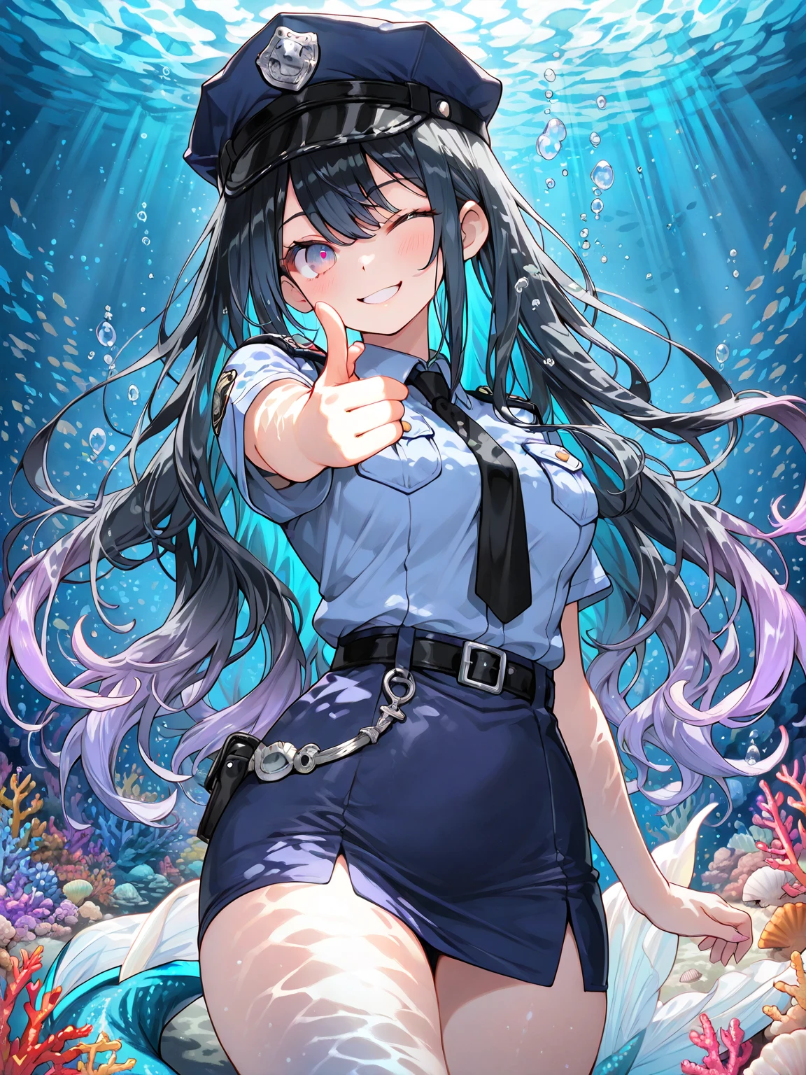 (Highest quality, masterpiece),(One girl, naked trench coat,open coat, expression, blue eyes, View your viewers, Black Hair, erotic smile, (Reduce Blue Light, Blue glass shards swirling behind, Floating objects, Night Sky), open stance, at night street, pubic hair, flat chest, 
