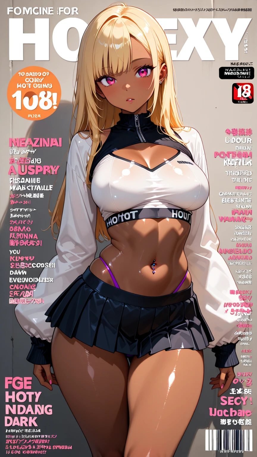 NSFW, 8K,ultra high definition,(masterpiece:1.2, best quality), (magazine cover), (많은 텍스트가 포함된 다채로운 magazine cover),fascinating, elegant, Trend, trend, radiant, head turner, dazzling, elaborate, very cool, dramatic, brave, ((swedish model)), ((((Blonde hair)))), It shows off her enhanced look perfectly... She has perfect makeup, (((((saggy big breasts,hbig breasts,Sexy))))), 그리고 is striking a sexy, erotic pose), Her body is perfectly toned, sunny beach background, (very detailed:1.2)((((100%all nude,Lots of pubic hair)))),((red lipstick)),Blue Eyes,(Very long hair),((((bust)))),