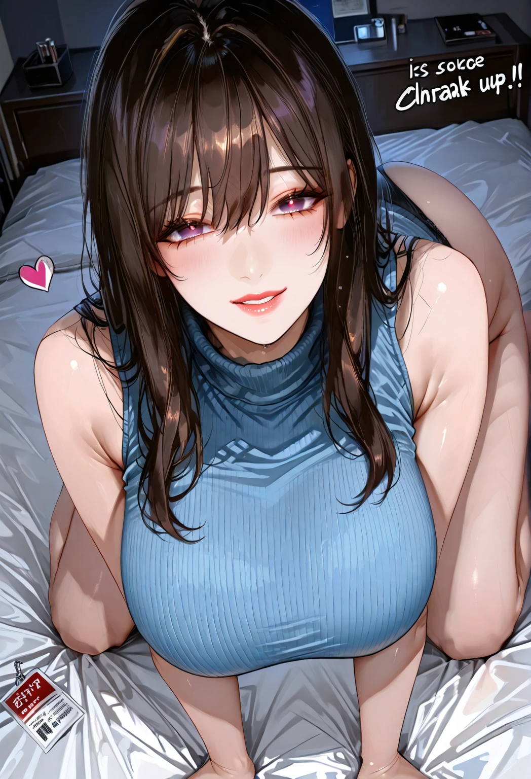 ((Browsing Caution:1.4, masterpiece, Highest quality, High resolution, 超High resolution, Pixel perfect, Written boundary depth, 4K, RTTX10.0, High resolution))), One Girl, single, alone, she, Beautiful Anime Girls, Beautiful art style, Anime characters, (((((Mid-length hair、Brown Hair、lure、joy))))), ((Beautiful eyelashes)), ((Detailed face, Blushing:1.2)), ((Smooth texture:0.75, Realistic texture:0.5, Anime CG Style)), ((Beautiful and large breasts, Cleavage)), indoor, Bedroom, Dynamic Angle, Big Breasts, Perfect body, Underarm, ((Sleeping in bed, (Sleep on your back:1.5), sleepy, close your eyes, Lying in bed, Sleeping posture, Wake up)), ((close, throw, cute, Shoot the body, Sighing expression)), ((pink bra color, Pink Lingerie)), (Natural light, Reflection of light, Morning Scenery), Embarrassed expression, (((Expression of sexual pleasure:1.8))), (Expression of unbearable pain:1.2), The expression of someone who is holding back from going to the toilet, twist, Raise your hand