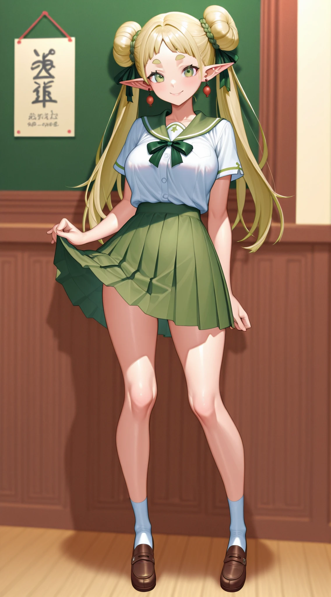Zelda ((masterpiece)), (illustration), ((best quality)), rainbow color, high resolution illustration, Amazing, highres, intricate detail, extremely detailed CG unity 8k wallpaper ((zelda)), small breast, naked, Blonde long hair, infatuation, (green eyes), NSFW, moonlight, night, in the water, hot spring, sexy short skirt, no panties, wet clothes, transparent clothes, no bra, undressing, lifting skirt