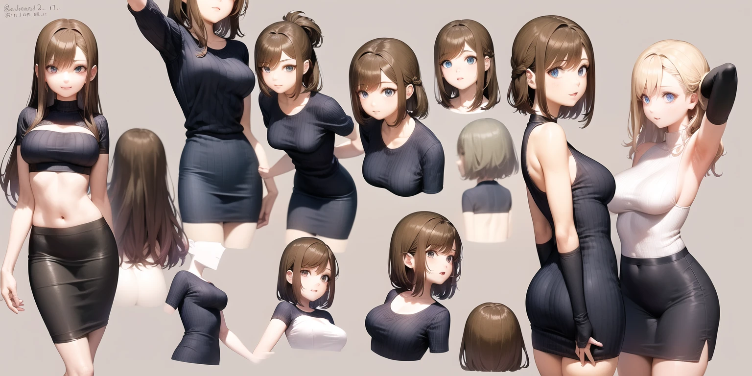 Chibi, busty, Ochako Uraraka, very big chest, kawail realistic nude very long breast, side image