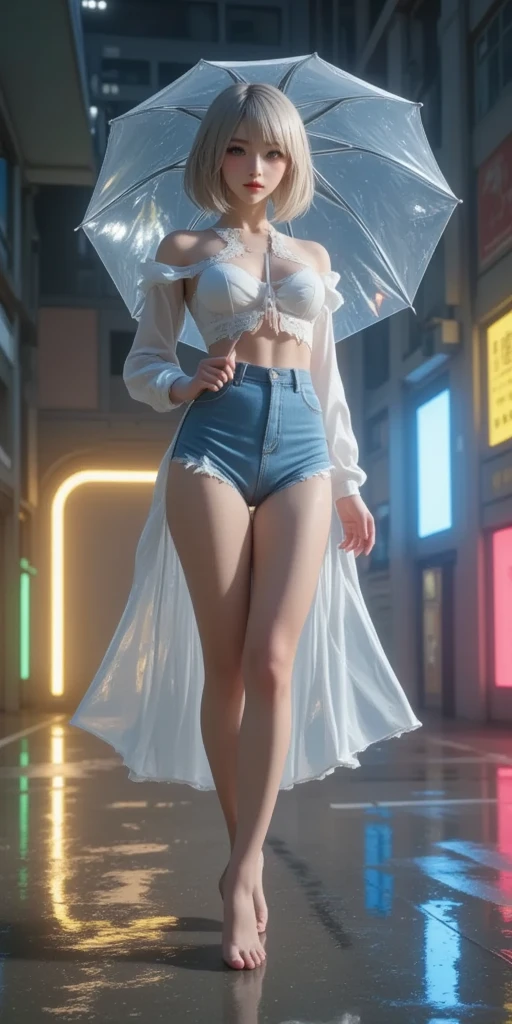 High quality fingers,Normal hands,detailed finger,tmasterpiece,(realisticlying,Photorealistic:1.37),Small waist,dark red colored hair,eBlue eyes,beauitful face,Perfect litthing,beatiful detailed eyes,looking at viewert,stunningly beautiful woman,detailed hairstyles,detailed back ground,shorter pants (8K, RAW photo, Photorealistic:1.25) ,( Gloss on lips, eyeslashes, gloss face, Glossy glossy skin, Best quality, 超高分辨率, Depth of field, color difference, Caustics, Broad lighting, naturalshadow, Kpop idol) tmasterpiece,Best quality,Portrait of 1girl,((best qualtiy)), ((tmasterpiece)), (the detail:1.4), 3D, hdr(HighDynamicRange),Ray traching,NVIDIA RTX,Hyper-Resolution,Unreal 5,Subsurface scattering、PBR Texture、post-proces、Anisotropy Filtering、depth of fields、maximum definition and sharpness、Many-Layer Textures、Albedo e mapas Speculares、Surface coloring、perfectly proportions、rendering by octane、Two-colored light、largeaperture、Low ISO、White balance、the rule of thirds、8K raw data、Raised translucent top, Smaller top, Smaller black lace shorts, Raised, Mature feminization, Flattering eyes, Vivid red lace translucent bra,Flat naked abdomen, Snow-white thighs, White lace stockings, Bare arms, Mature charm deep V open neck,Long shiny pink hair, Red lace translucent shorts perfect figure