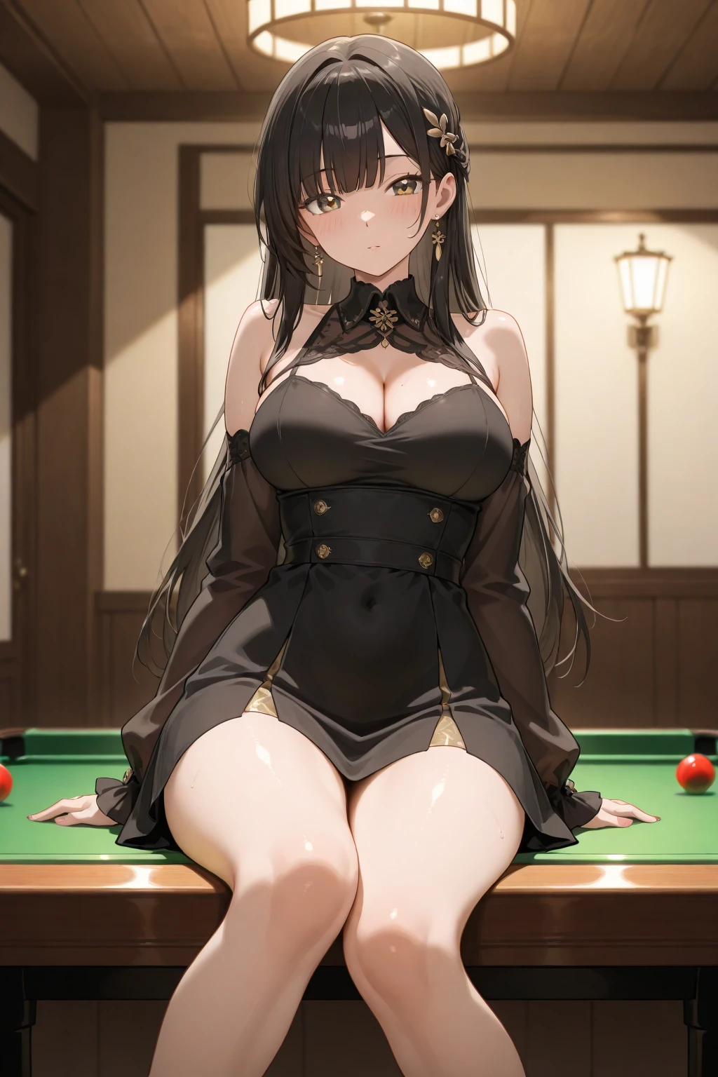 Sexy billiard queen