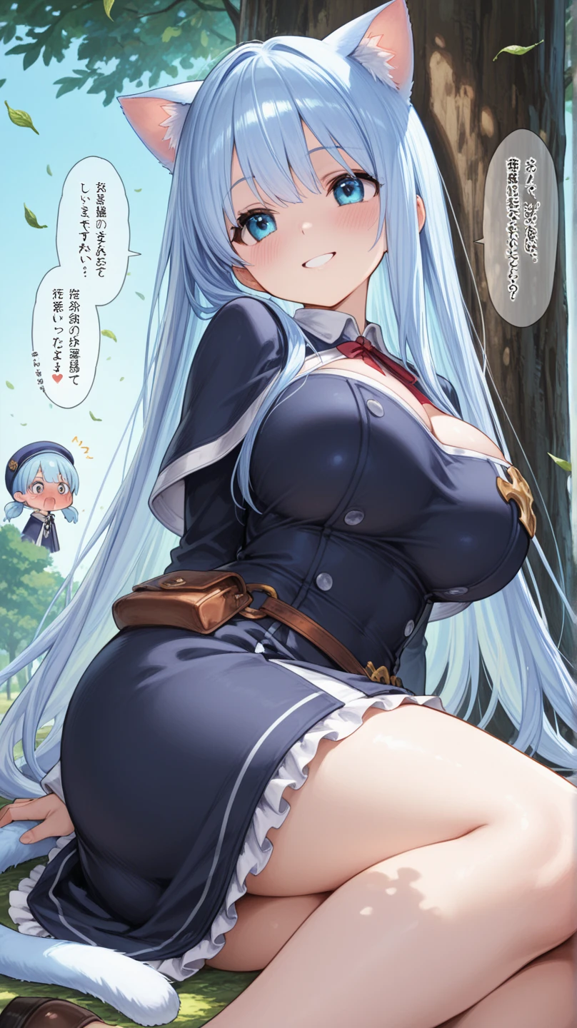 multiple girls, 3girls, standing, giantess art, highly detailed giantess shots, giantess, most detailed, perfect face, Two legs, Five fingers, short hair, A beautiful girl who is bigger than a skyscraper, Wearing rimless glasses, smile, huge breasts, magical girl dress, bow, magical girl, holding a magical wand, black pantyhose, stiletto heels, thunderbolt from a magical wand, seaside metropolis, numerous miniature warships on the sea, Destroying cities, Under heavy attack, A very small big city, Miniature metropolis, Full body description, GTS, giga giantess, gigagts, stomping city, crash city, tiny city, micro city, pantyhose feet, High resolution, highest quality, masterpiece, 