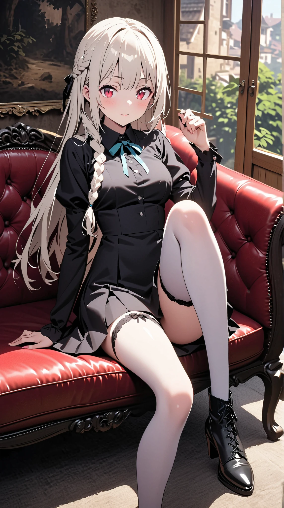 Tsunade, anime, black silk, school uniform --auto --s2