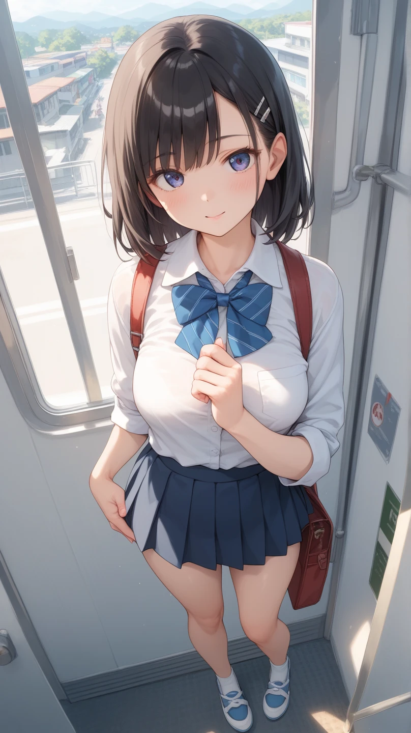 (1 girl), chibi,messy hair, Brown bob hair,,(rape face),, masterpiece, best quality, ultra high res, 8k, Professional Lighting, Photon Mapping,,low saturation,front view, full length, realistic background, shallow depth of field, perfect anatomy,,((cute:1.8)),((10years old:1.5))、(Inside the train:1.5)、1 girl,(cute:1.8), perfect face, seriously,(nose blush)、(small breasts:1.8),10 years old,(school uniform:1.5),(bra:1.8)、(clothes lift:1.2)(skirt:1.6)、(bottomless),(asshole big anus:1.3), Detailed description vagina,Show butt hole、distress, (blush:1.5), think back:1.5, (open anus:1.6)、((spread legs))、(flat chest:1.2)