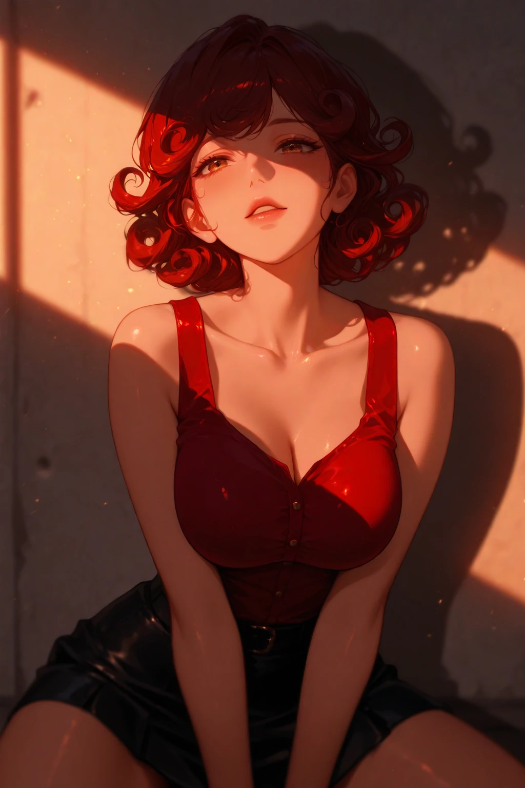 ((night, realistic light, top quality, 8K, masterpiece: 1.3)), full-body, petite girl, slender beauty: 1.4, prominent abs: 1.1, uneven, (red hair, red big eyes, short hair, big: 1.2), moist silk dress: 1.2, bathroom, super slender face, full eye detail, double eyelids). {{Masterpiece}}, {{Best Quality}}}}, {{Super Detail}}, {{Illustration}}, {{Disheveled Hair}}, {{Masterpiece}}, {Highest Quality}, {{Super Detail}, {{{Illustration}, Beautiful scenes, clear facial features, hyperrealistic, octane rendering, UE5, high detail, hyper quality, high resolution, art station trend, Hyperrealism, Surrealism, HD, 16K, Telephoto Lens, Medium Close-Up, Split Lighting,