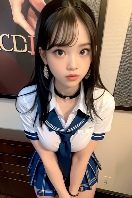 15-year-old high school girl, Gal Makeup、sister-in-law、The bust is very large, Orange Hair, Long hair down to the waist, Crying after being raped、The penis is inserted into the vagina, The background is a dusty room in a rundown building., The chest is being massaged, She is wearing a ripped sailor uniform, Her skirt is flipped up.Shaved、Full body image covered in sperm、Her clothes are rolled up and her  are visible、Giving a blowjob、High definition