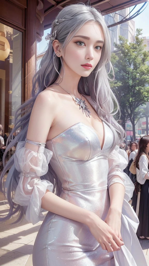 High-quality work,Realistic works,Super premium graphics,8K HD CG works,high quality graphics,High-definition and exquisite CG works,10x pixels,Ultra-fine details:1.1,Advanced technical details:1.1Realistic photo effects,Interior lighting effects:1.5,natural soft light:1.5. Light effect(Virtual light effects:1.8),Ultra-high resolution,shining dress,sliver long hair,silber hair,transparenthair,high detailed hair(Quality hair details:1.1)Clear eyes,Double eyelids look good,Sharp eye makeup, Create exquisite eyelash makeup, tthin eyebrows, Ultra-detailed eyes,a tall nose, lovely red lips, rosey cheeks, With delicate makeup on her face , pretty face, The face shape is perfectly proportioned,(Advanced facial details:1.1)Narrative poem、Particle Effects、Dynamic Effects、Depth of text、Cinematic Light、Lens flare、Ray Tracing)、Fantasy、(1 beauty、Light purple hair、Beautiful Face、Real Face、Detailed eyes、Beautiful Skin、woman dancing gracefully:1.7、woman dancing gracefully:1.7)、Hair fluttering in the wind、My hair is bouncing and dancing in the wind、Hair Jump、Light purple halter neck、Light purple leather pants suit、Light purple leather jacket、Silver Earrings、night、Wind、darkness、Snow and hoarfrost、Frozen Winter Day、snow-capped mountains and forests、hoarfrost、Snow-capped mountain々、The beauty and brilliance of frost-covered trees、Silent and beautiful grasslands in a world of ice and snow、vast land、Lakeside、Wonderful views、Beautiful natural wind scenery、Night Sky、Wind、cherry blossoms、cherry blossomsの花びらが舞っている、cherry blossoms snowstorm、Falling petals ,Women's artwork,Dress full body video,Reality,Amazing Cleavage,My eyes are very bright today