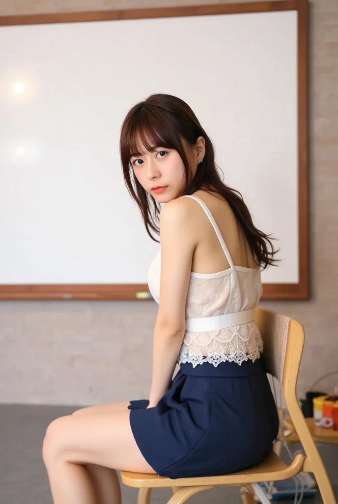 (((One girl,alone))),(Highly realistic photos, High resolution, Detailed face, Beautiful Eyes) Japanese women, 21 years old, Cute Face, alone:1, Nice body, Medium chest, ,Hairstyle,  Take a photo book,,Healthy Body,Thighine Fujiko,Flip up your skirt、Showing panties、Lift the hem of a skirt