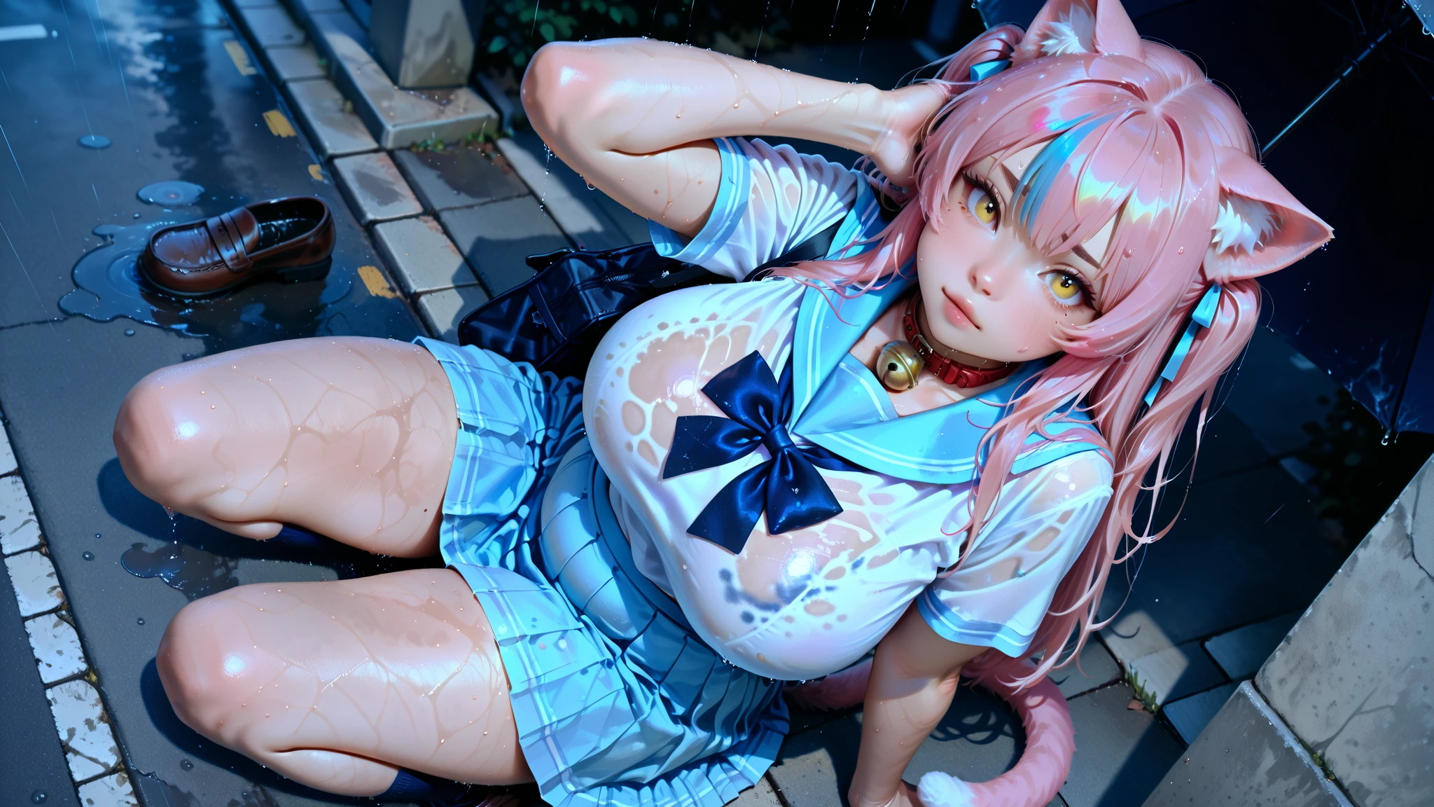 Highest quality，masterpiece，Ultra-high resolution, Very detailed, 8K，Beautiful Japanese Women:1.5, ((Crucifixion)), Small face，((クロスにCrucifixionにされた女性:1.5, Breast Augmentation Surgery)), (Detailed pink magical girl heroine costume:1.5),　Very pleasant look、　Very detailedな臭い脇の下