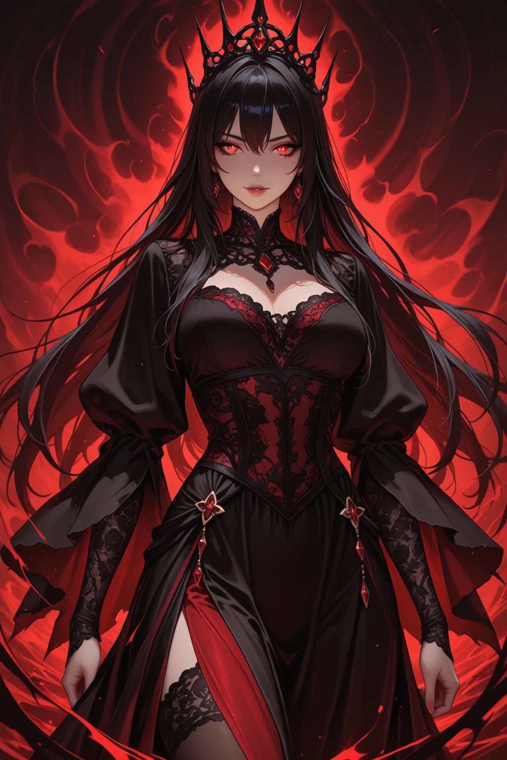 (only one person),Dark sky,heavy rain,Red lightning,dark clouds,(Battle damage机甲,Battle damage),Flowing hair,Sexy women