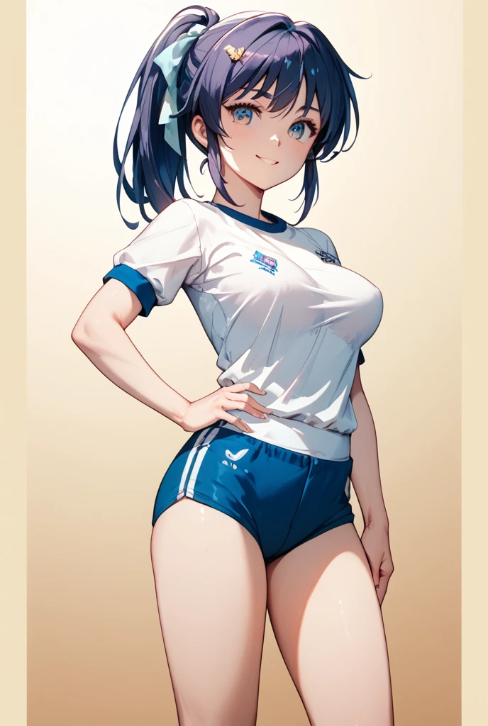 score_9, score_8_up, score_7_up,source_anime, high res image,masterpiece,best quality,adult woman,cute face,clear skin,shiny hair,ultra detailed eyes,simple background, panties,shirt, skirt,sitting