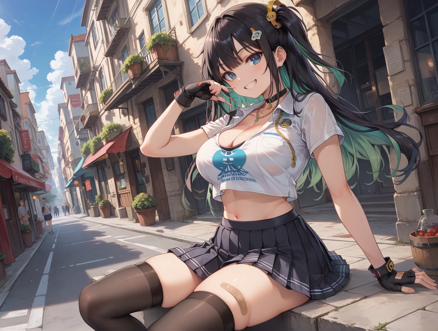 Cheers Saki | Blue Archives, Iwhole Body, (NSTDA.:1.2), (10, beste-Qualit, master-piece: 1.4), ultra-high resolution, (Realistic, photorealistic portrait: 1.48), 25-year-old girl , ( Micro Beetle View - Bikini Pass:1.11), Famous Japanese celebrities, gigantic breasts, Blue Eyes, Head Tilted,Love cat ears, cowboy shot., View from the front, looking at the audience, Act like a cat..., Beautiful Sea Zeiss f 150mm/ 2.8 Hasselblad, Whole body, foot , Ultra-Wide Angle