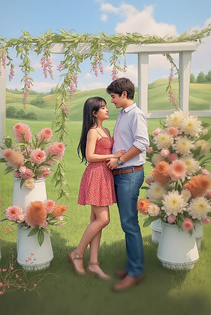 1. *Spring Landscape*:
- An image of a park or garden in spring, with flowers and trees blooming, to highlight the month of April.
2. *couple*:
- An illustration or photograph of a young couple, smiling or in an everyday situation like a picnic, para representar a sandra y Carlos.
3. *Element of Surprise/secret*:
- Something that hints at a mystery, like a half open letter or an old key, sugiriendo la revelación del secreto de sandra.
4. *Emotion and Relationship*:
- A close-up of clasped hands or a hug, to convey the intense emotions and support between the characters.
5. *Family*:
- An image of a family, maybe black and white or slightly faded, to hint at the past and family connection.
6. *Character Portraits*:
- Illustrations or photos of the main characters (sandra, Carlos, laura, Javier) with expressions that reflect the central emotions of the story, as love, Sadness, and surprise.
*Combined Design*:
- A composition that combines some of these elements. For example, the background can be a spring landscape with a couple in the foreground and, In a corner, a faded image of a family or a letter.
*Color and Style*:
- Use soft, warm colors to represent spring and love, like pastel shades of green, Rosa, and yellow.
- The cover style can be realistic or more illustrative, depending on the audience you are targeting. A vintage or romantic style may be appropriate for the tone of the story.
*Typography*:
- The typography of the title must be clear and elegant, with a style that complements the atmosphere of the story, maybe something cursive or handwritten to give a personal and emotional touch.
Here is a visual idea for the cover:
1. *bottom*: spring landscape.
2. *Main element*: Image of a couple (sandra y Carlos) smiling or in a tender moment.
3. *Secondary elements*: A letter or an object