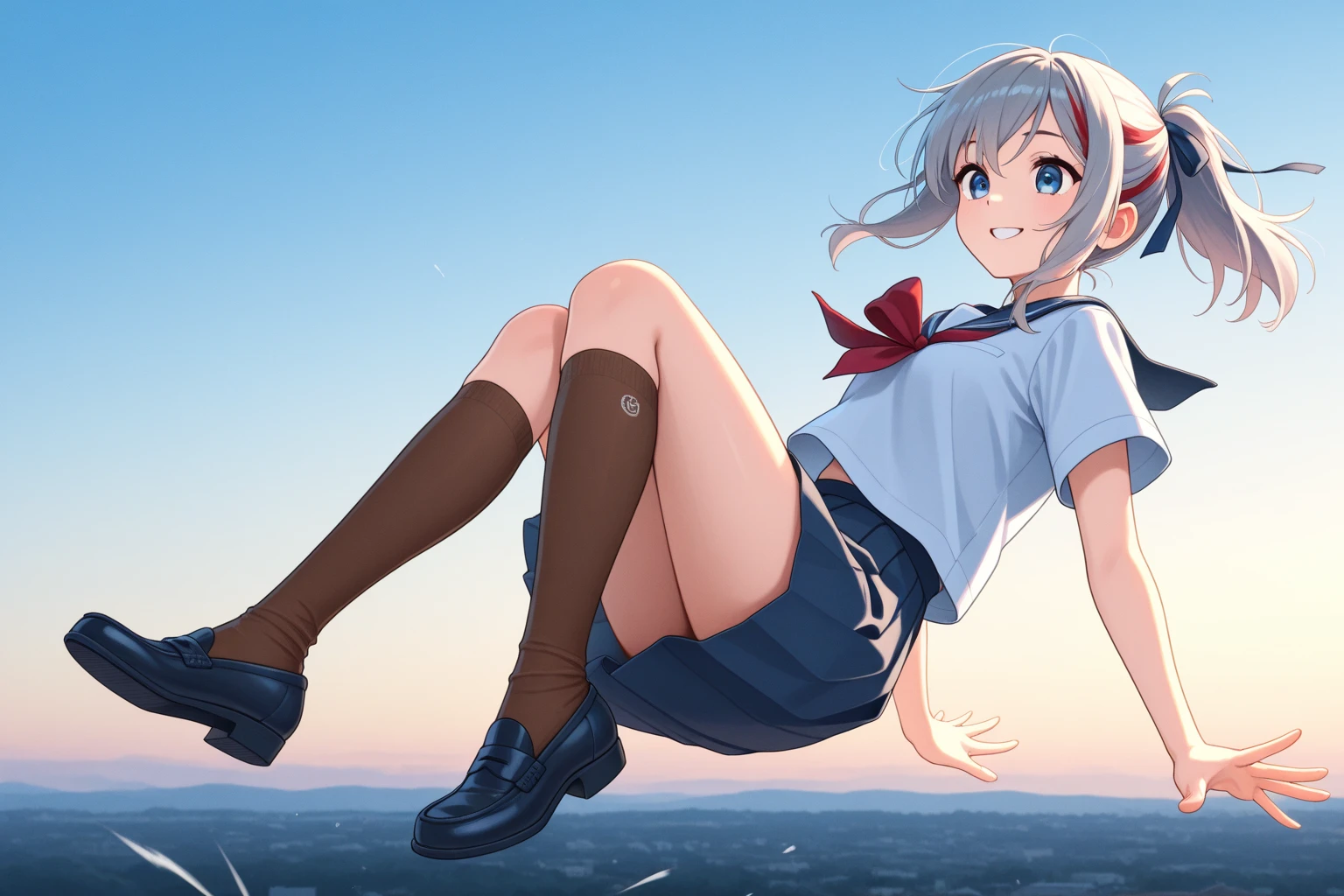((master part)), ((best quality)), (ultra-detalhado), ((kawaii)), fofo, (Lovely), ((sexy)), (Foi), ((extremamente detalhado)), 4k, (8k), best quality, (Beautiful), illustration, estilo anime, Pintura, Dynamic angle, de baixo, cowboy shot, Play Ground room in dramatic style, pernas abertas, Sente-se em uma mesa, gradation, foco de corpo inteiro, Menina fofa s, 1girl em, sozinho, gym uniform(Jp), (Selecione aleatoriamente uma cor de cabelo), Cute random colored eyes, ((Olhos bonitos)), de pele branca, Hairstyle Random, Glutes, (Seios colossais), (Sorriso), sorriso, (corar:1.4), efeito espumante, Reflexo da lente, brilhante-cintilante, Brilhando